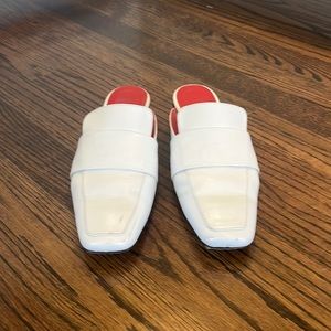 Dorateymur Filiskiye White Napa Leather Mule.